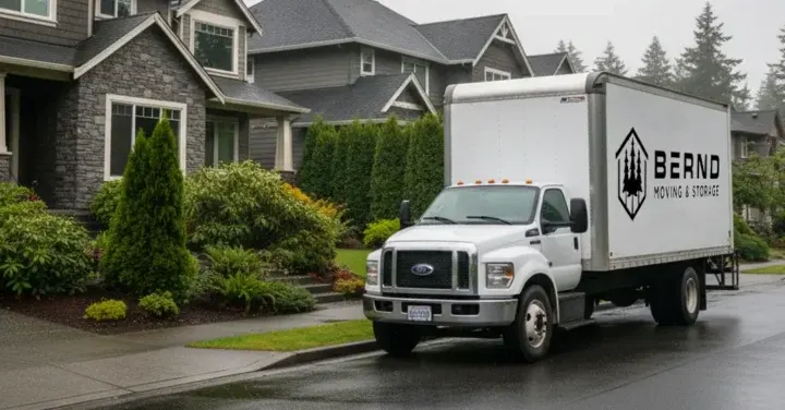 residential movers' truck